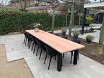 Moderne Tuintafel Douglas + Stalen poten | N Poot | DuuMaa, Ophalen of Verzenden, Nieuw, Rechthoekig, Hout