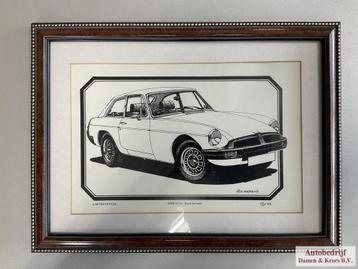Limited Edition Schilderij MGB GTV8  beschikbaar voor biedingen