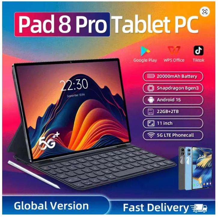 Snelle Android 15 Tablet! 22 GB + 2 TB 5G Dual SIM 11 Inch., Computers en Software, Android Tablets, Nieuw, 11 inch, Gps, Usb-aansluiting