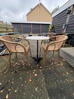 Horeca Tafel - Rond + Sediamo Horeca stoelen, Tuin en Terras, Ophalen, Gebruikt, Metaal
