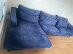 Mooi blauwe bank, Huis en Inrichting, Banken | Complete zithoeken, Ophalen, Zo goed als nieuw, Stof
