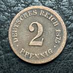 Duitsland 2 pfennig 1875 A, Ophalen of Verzenden, Duitsland