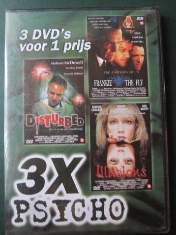 3X Psycho (3 films op 1 DVD) nieuw in de verpakking beschikbaar voor biedingen