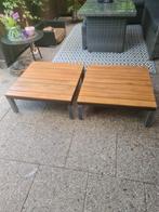 Mooie tafels van teakhout, Huis en Inrichting, Tafels | Salontafels, Ophalen, 50 tot 100 cm, Vierkant, 50 tot 100 cm