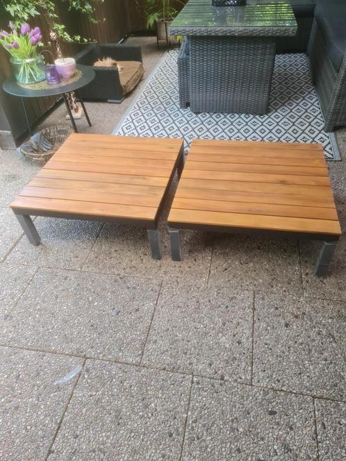 Mooie tafels van teakhout, Huis en Inrichting, Tafels | Salontafels, Zo goed als nieuw, Minder dan 50 cm, 50 tot 100 cm, 50 tot 100 cm