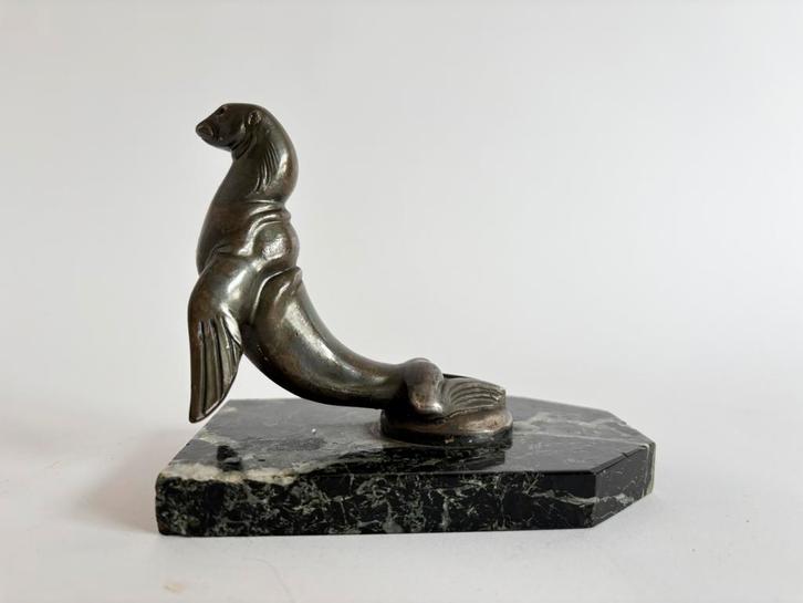 Mooie vintage, art deco boekensteun, Maurice Frecourt, 1920, Antiek en Kunst, Antiek | Koper en Brons, Brons, Ophalen of Verzenden