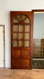 Binnendeur paneel met glas, Doe-het-zelf en Verbouw, Deuren en Horren, Ophalen, Gebruikt, 80 tot 100 cm, Binnendeur