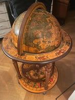 Houten globebar, Ophalen, Gebruikt