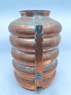 Antieke koperen gamel / etensbak met klemmen, Ophalen of Verzenden