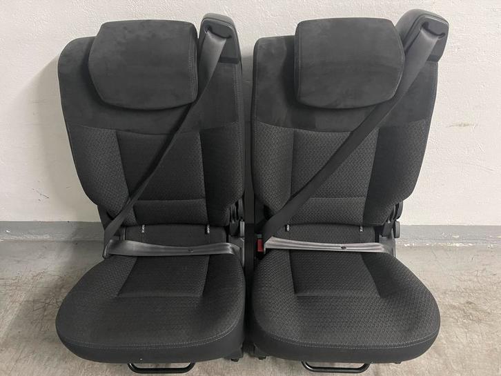 2 mooie zwarte Stoelen/Zitbank met gordel op losse rails., Auto-onderdelen, Interieur en Bekleding, Amerikaanse onderdelen, Citroën