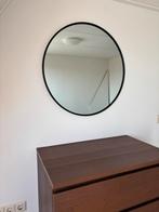 Spiegel Xenos zwart 70x70 cm, Huis en Inrichting, Woonaccessoires | Spiegels, Ophalen, Rond, Zo goed als nieuw, Minder dan 100 cm