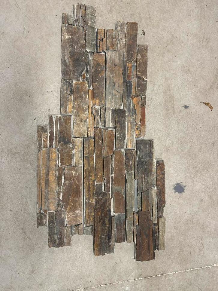 Natuurstenen wandpanelen - Autumn Slate, Doe-het-zelf en Verbouw, Metselstenen, Nieuw, Natuurstenen, Ophalen
