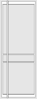 Enkele stalen draaideur / Single steel Pivot Door, Binnendeur, Nieuw, Glas, 200 tot 215 cm