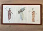 Lithografie/Reproductie "Cambodianse dansers"  Auguste Rodin, Ophalen