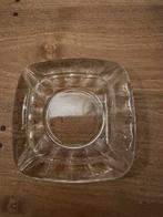 Vintage oude glazen asbak vierkant, Ophalen of Verzenden, Zo goed als nieuw, Asbak