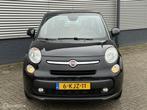 Fiat 500 L 0.9 TwinAir Lounge PANORAMADAK, TREKHAAK, Auto's, Fiat, Gebruikt, Euro 6, Lichtsensor, Zwart