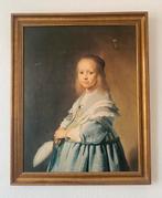 Portret van een meisje in het blauw- J. C. Verspronck, Ophalen of Verzenden