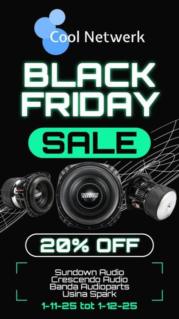 Car Audio Black November Deals tot 20% off beschikbaar voor biedingen