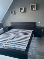 Zwart bed IKEA. 160x200. Gebruikte staat. geen mankementen, Huis en Inrichting, Slaapkamer | Complete slaapkamers, Gebruikt, Ophalen