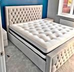 Luxe Gestoffeerd Bed – Verkrijgbaar in Single, Double, Queen, Verzenden, Nieuw, 180 cm of meer, 85 tot 100 cm