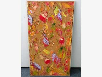 Marie Louise Terwindt 80x45 abstract bloemen 2001 terwind g0 beschikbaar voor biedingen