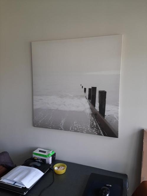 Fotoposter Pjaterryd, Grijs tinten. 90x90 cm., Huis en Inrichting, Woonaccessoires | Lijsten, Zo goed als nieuw, 75 cm of meer
