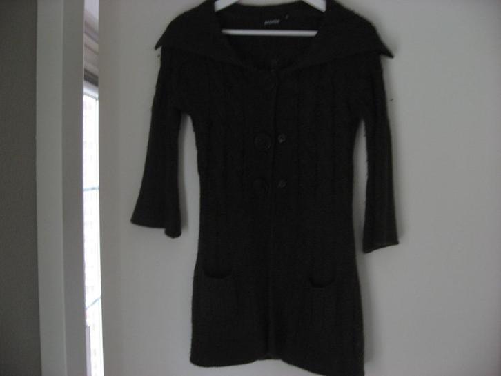 nieuw bruin kabel vest van Promiss met alpacawol, mt S/M, Kleding | Dames, Truien en Vesten, Nieuw, Maat 36 (S), Bruin, Verzenden