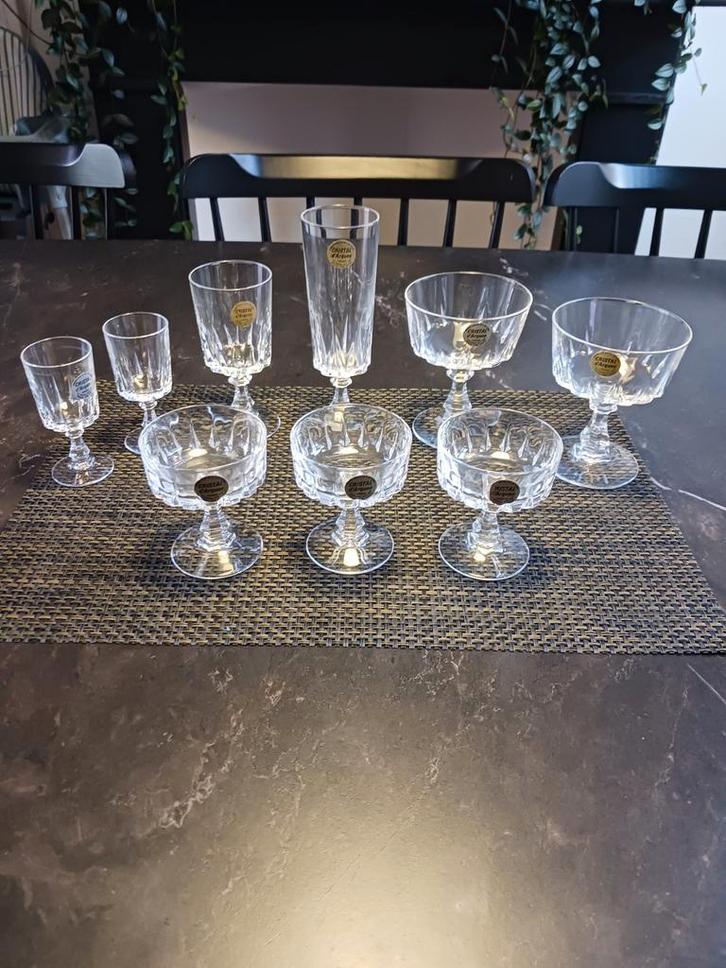 Cristal d'Arques Glazen Set, Antiek en Kunst, Antiek | Glas en Kristal, Ophalen of Verzenden