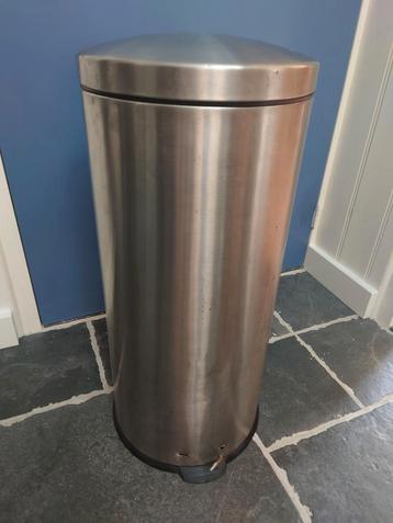 Grote Afvalbak / prullenbak (met schone binnenemmer) 60Hx30B beschikbaar voor biedingen