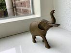Olifant beeldje messing koper vintage olifantje, Antiek en Kunst, Ophalen of Verzenden