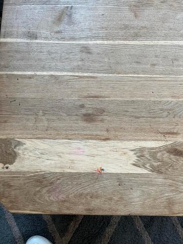 Salontafel Vierkant houten blad /Metaal Industrieel beschikbaar voor biedingen