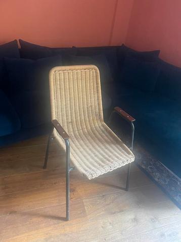 Leuke rieten tafelstoelen 6x