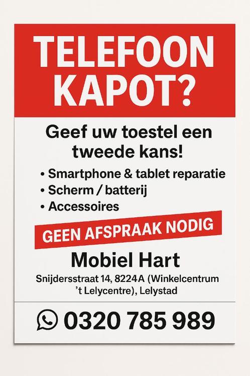 TELEFOON KAPOT?, Telecommunicatie, Mobiele telefoons | Apple iPhone, Niet werkend, Ophalen of Verzenden