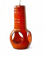 Vintage Space Age Keramiek Hanglamp lamp retro oranje, Ophalen of Verzenden, Zo goed als nieuw, Overige materialen, Minder dan 50 cm