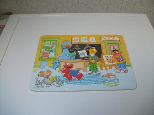 Puzzel Sesamstraat 8 delig, Kinderen en Baby's, Speelgoed | Houten speelgoed, Gebruikt, Overige typen, Ophalen of Verzenden