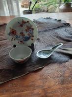 Kom + schotel  + lepel, Antiek en Kunst, Antiek | Porselein, Ophalen of Verzenden
