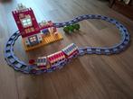 Hello Kitty Treinstation - Unico/ Lego Duplo, Ophalen of Verzenden, Gebruikt, Complete set, Duplo