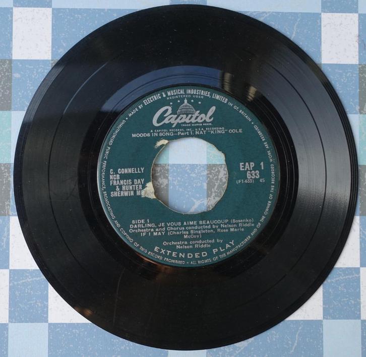 nat king cole - moods in song, Cd's en Dvd's, Vinyl Singles, Single, 7 inch, Ophalen of Verzenden
