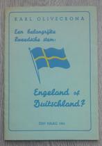 WO2 NL - NSB Propaganda Brochure Engeland of Duitschland?, Nederland, Overige soorten, Boek of Tijdschrift, Ophalen of Verzenden