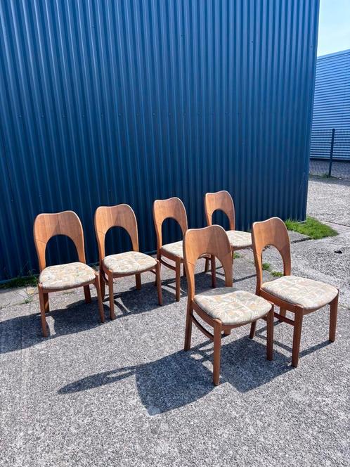 6 x vintage stoel eetkamerstoel eiken, Huis en Inrichting, Stoelen, Gebruikt, Vijf, Zes of meer stoelen, Bruin, Ophalen