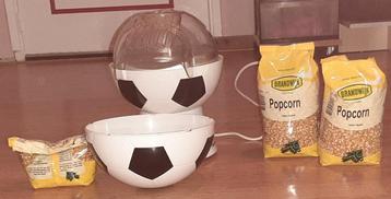 Popcornmachine voetbal design + 3 zakken popcorn beschikbaar voor biedingen