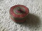 Rieten Mandjes  - Set vintage opbrengst giro 555, Huis en Inrichting, Woonaccessoires | Schalen en Manden, Mand, Rond, Ophalen of Verzenden