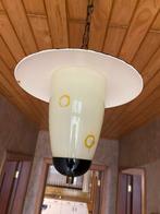 Art Nouveau Hanglamp met Glazen Kap, Ophalen, Gebruikt, Glas