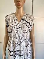 J331 Nieuw: Cop.Copine maat L=42 jurk jurkje wit/zwart, Kleding | Dames, Wit, Maat 42/44 (L), Nieuw, Ophalen of Verzenden