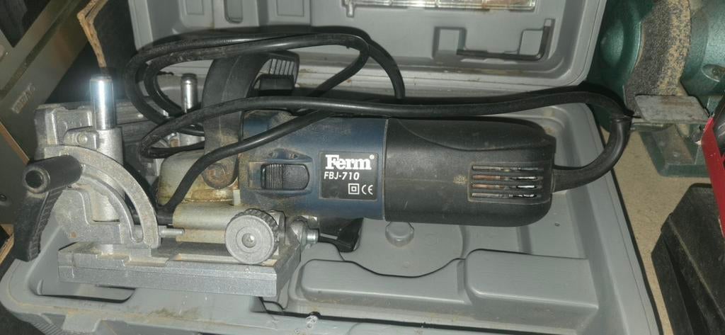 Ferm BJM1009 Lamellenfrees - Perfect voor houtverbindingen, Doe-het-zelf en Verbouw, Gereedschap | Freesmachines, Gebruikt, Elektrisch