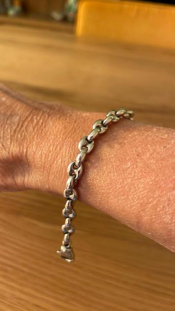 Mooie Zilveren (925) Schakelarmband beschikbaar voor biedingen