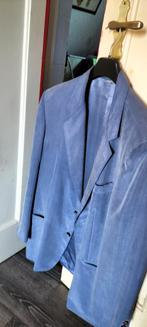 Zijde pak blauw, Kleding | Heren, Kostuums en Colberts, Ophalen of Verzenden, Zo goed als nieuw, Maat 48/50 (M), Blauw