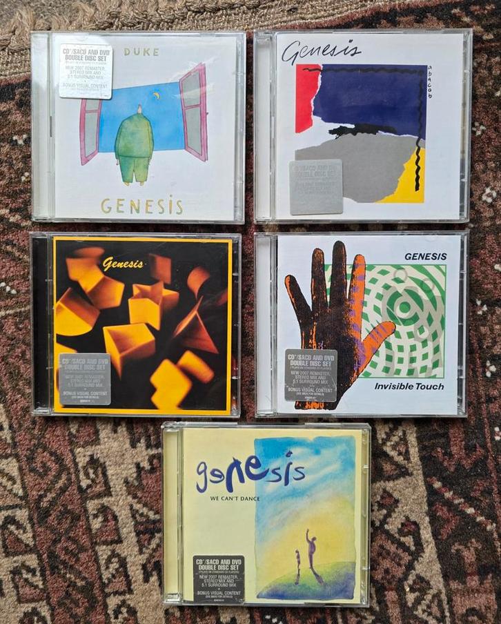 Genesis 5x Super Audio CD SACD + DVD mint, Cd's en Dvd's, Cd's | Rock, Zo goed als nieuw, Progressive, Verzenden
