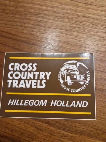 059 Cross Country Travels Hillegom-Holland Sticker beschikbaar voor biedingen