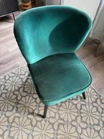 Maisons du monde stoeltje velvet petrol, Ophalen, Gebruikt, Blauw, Landelijk